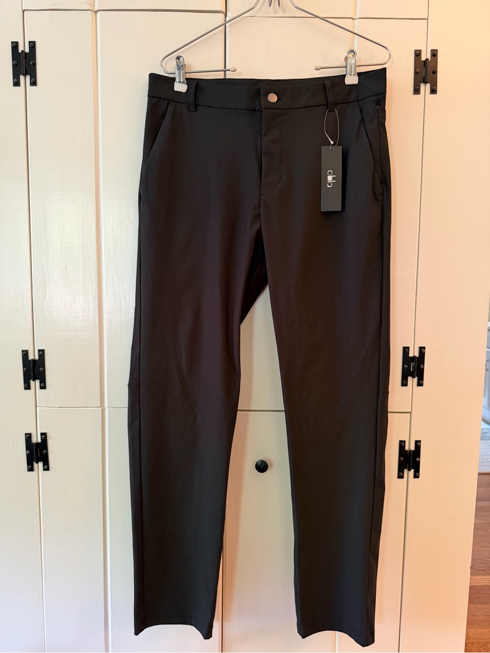 Men's Black Dress Pants by - Modern Tailored Fit